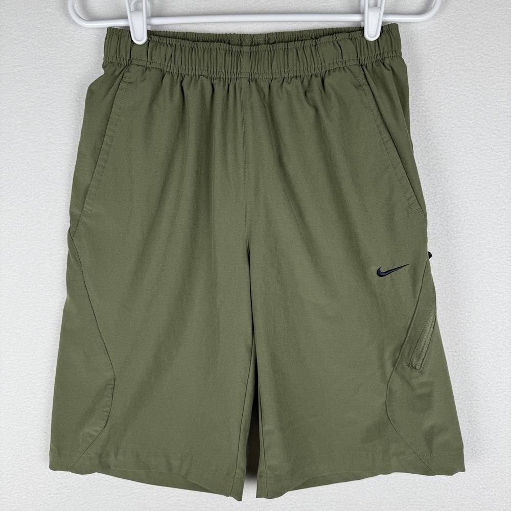 Nike Training Shorts Mens S Green Lightweight Drawstring Pockets nike 438682-301